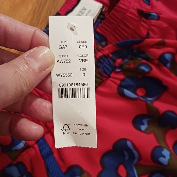 J. Crew Bloomcore Pants Lattice Floral Sold out Style Ladies 0 NWT Funky ARTSY - Picture 4 of 4